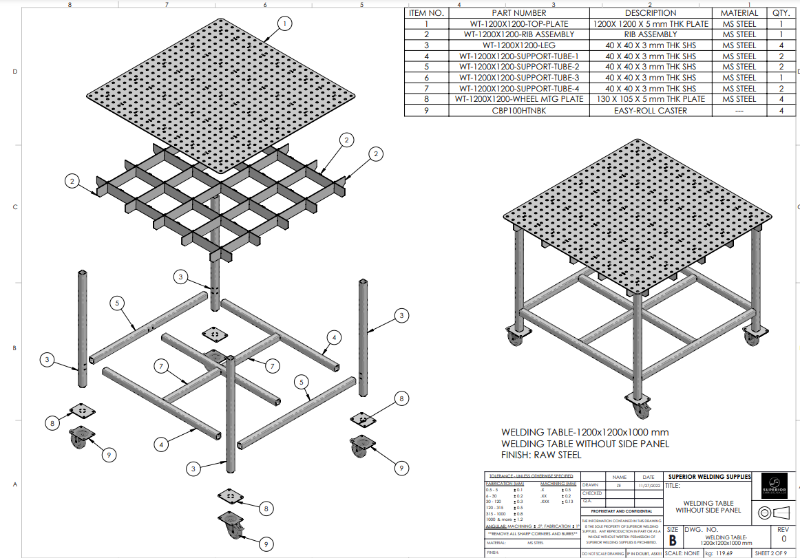 Welding tables, Welding accessories, Superior Welding Supplies Superior Welding Supplies, Superior Welding Supplies,